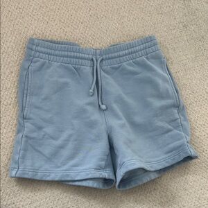 TNA Light Blue Cozy Fleece Shorts